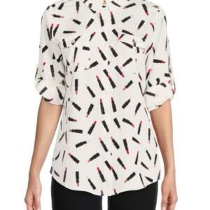 Lipstick Print Women's Top